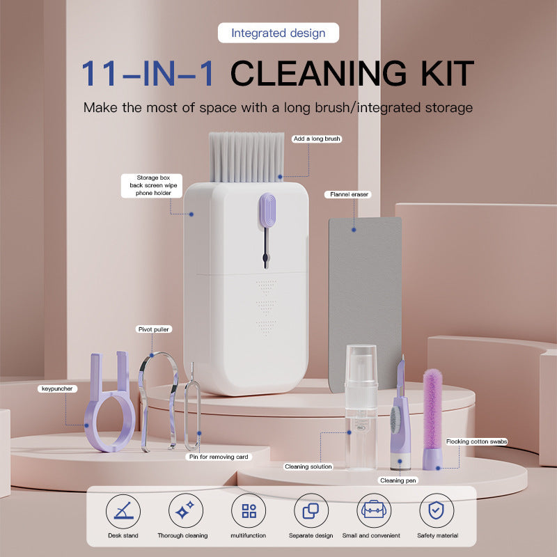 Portable 11 In 1 Multifunctional Cleaning Kit